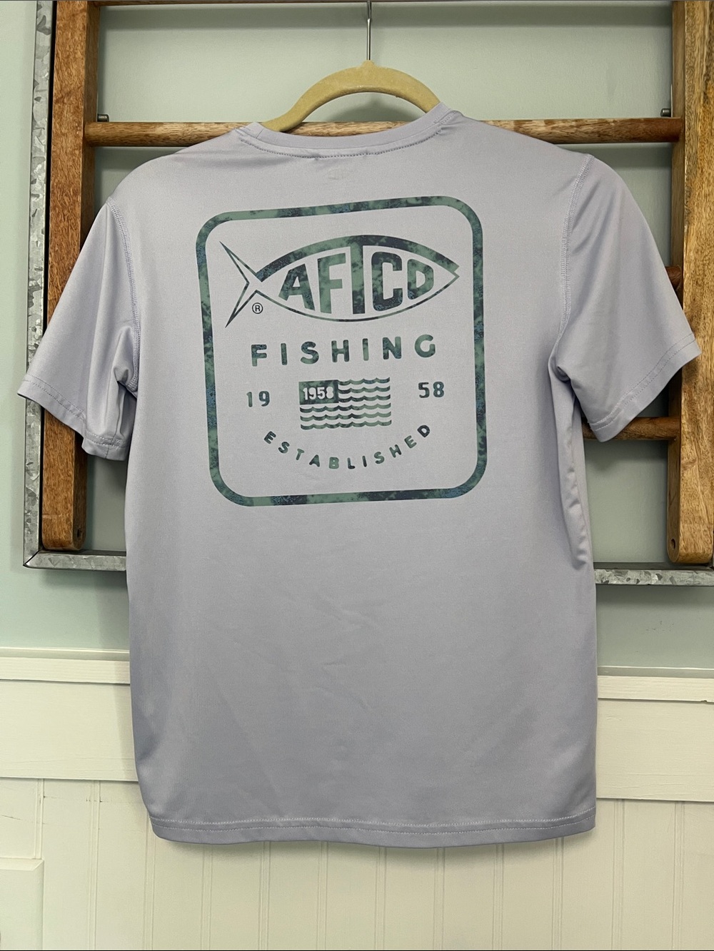 Boys Aftco performance shirt, size, medium, light purple